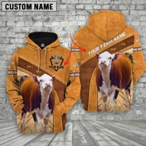 Personalized Name Farm Mini Hereford Cattle…