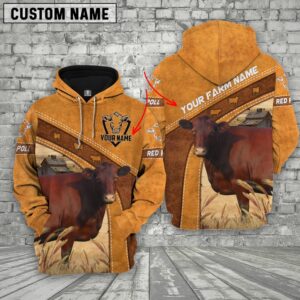 Personalized Name Farm Red Poll Cattle…