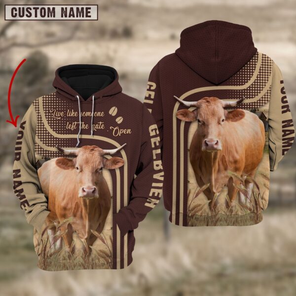Personalized Name Gelbvieh Cattle Hoodie TT11, Farm Hoodie, Farmher Shirt
