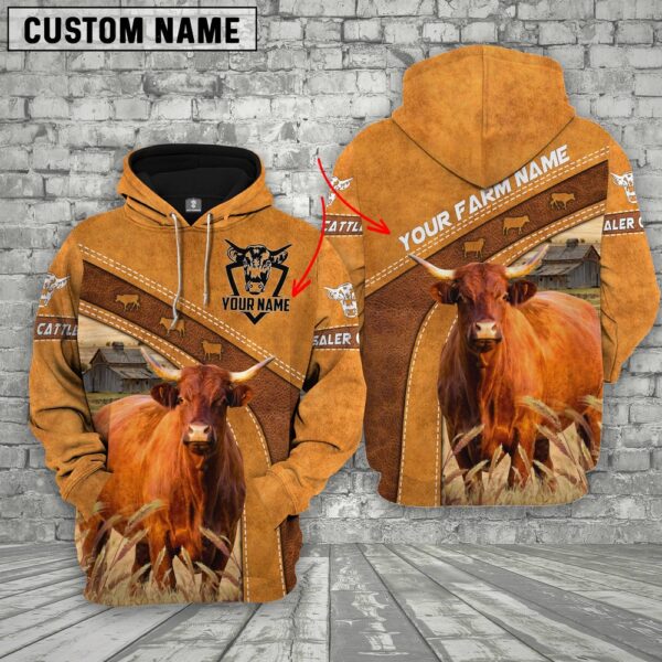 Personalized Name Saler Cattle Hoodie, Farm Hoodie, Farmher Shirt