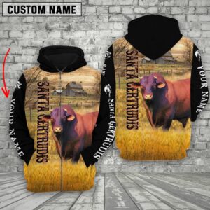 Personalized Name Santa Gertrudis Cattle On…