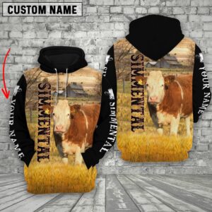 Personalized Name Simmental Cattle On The…