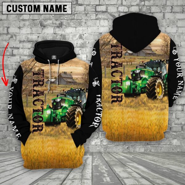 Personalized Name Tractor On The Farm All Over Printed 3D Hoodie, Farm Hoodie, Farmher Shirt