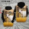 Personalized Name White Park Cattle On The Farm All Over Printed 3D Hoodie, Farm Hoodie, Farmher Shirt