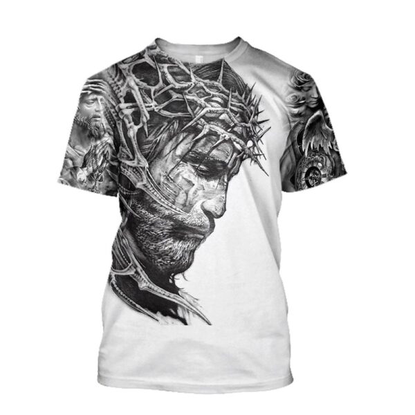Premium Christian Jesus 3D T Shirt, Christian T Shirt, Jesus Tshirt Designs, Jesus Christ Shirt