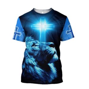 Premium Christian Jesus Lion Unisex 3D…
