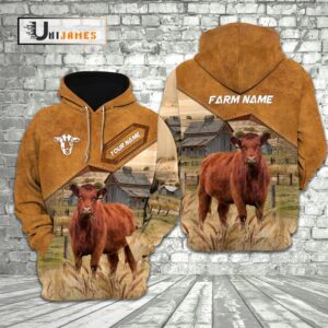 Red Angus Cattle Personalized Name Farming…