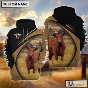 Red Angus Farming Life Personalized Name…