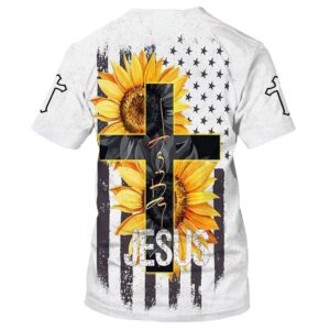 Sunflower Faith Cross 3D T Shirt Christian T Shirt Jesus Tshirt Designs Jesus Christ Shirt 2 v777qh.jpg