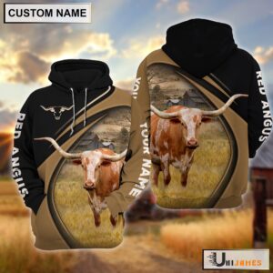 Texas Longhorn Farming Life Personalized Name…