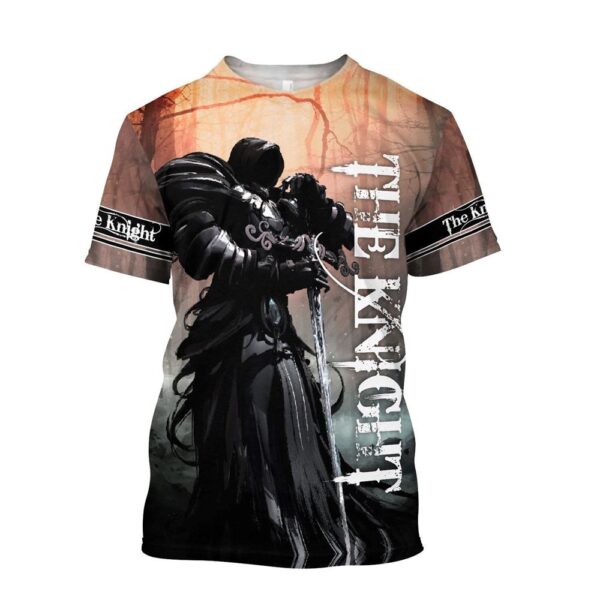The Black Knight Templar Jesus 3D T Shirt, Christian T Shirt, Jesus Tshirt Designs, Jesus Christ Shirt