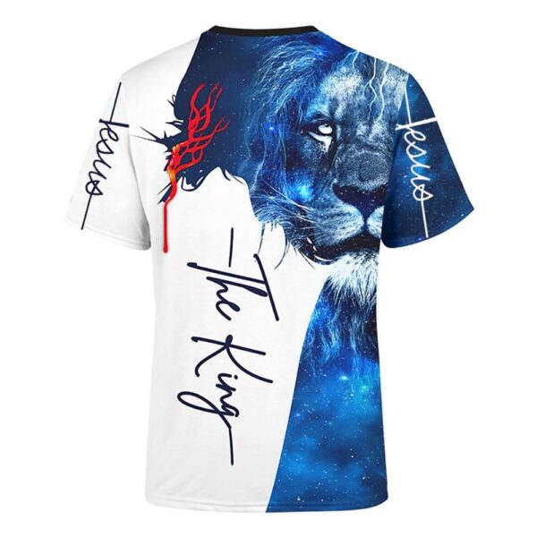 The King Jesus Lion Galaxy 3D T Shirt, Christian T Shirt, Jesus Tshirt Designs, Jesus Christ Shirt
