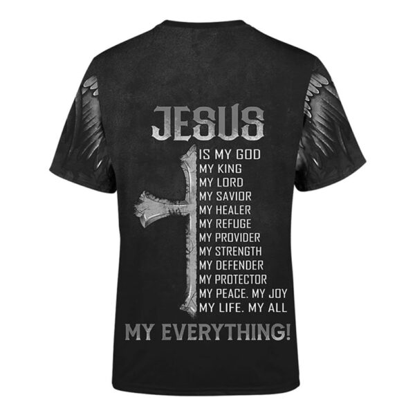 The King Jesus Lion Tattoo 3D T Shirt, Christian T Shirt, Jesus Tshirt Designs, Jesus Christ Shirt
