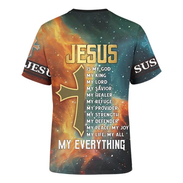 The King Jesus Lion Unisex 3D T Shirt, Christian T Shirt, Jesus Tshirt Designs, Jesus Christ Shirt