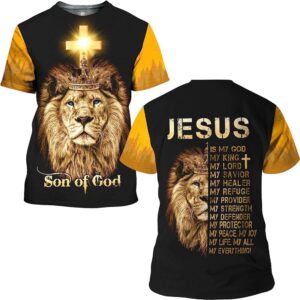 The King Lion Son Of God 3D T Shirt Christian T Shirt Jesus Tshirt Designs Jesus Christ Shirt 1 wcvild.jpg