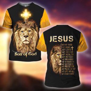 The King Lion Son Of God 3D T Shirt Christian T Shirt Jesus Tshirt Designs Jesus Christ Shirt 3 gafeum.jpg