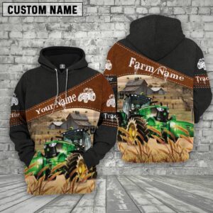 Tractor On Farms Custom Name Printed…