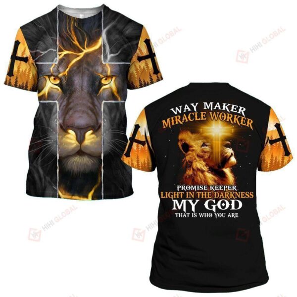 Way Maker Promise Keeper My God Jesus 3D T Shirt, Christian T Shirt, Jesus Tshirt Designs, Jesus Christ Shirt