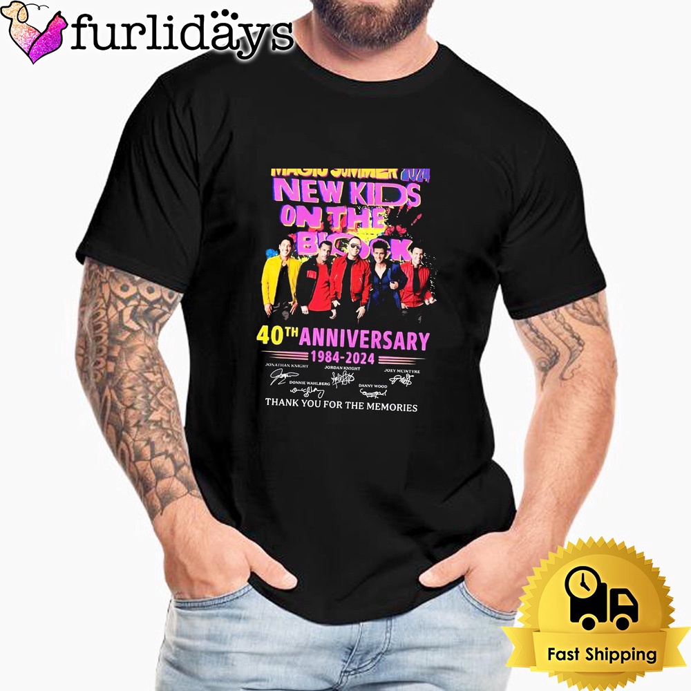 40Th Anniversary  New Kids On The Block Magic Summer 2024 Unisex T-Shirt