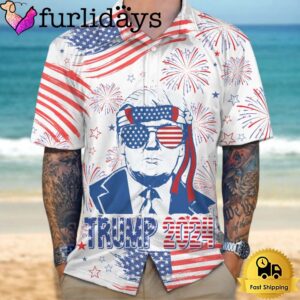 4Th Of July Donald Trump 2024 Hawaiian Shirt