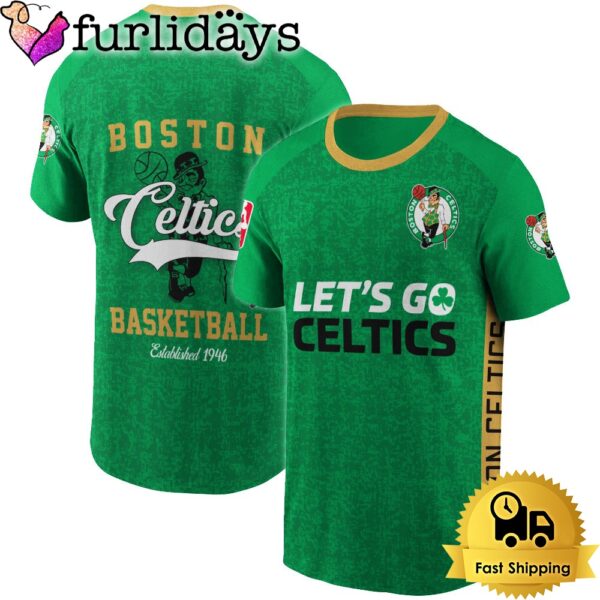 Basketball The Boston Celtics NBA Established 1946 All Over Print T-Shirt