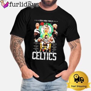 Boston Celtics The Nba Kings Of 2024 Finals Signatures T-Shirt
