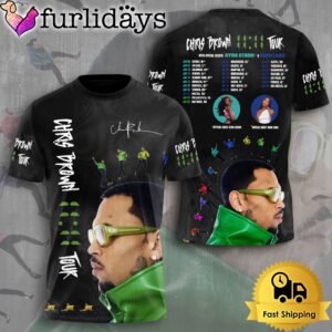 Chris Brown 11 11 Schedule Tour 2024 With Special Guests All Over Print T-Shirt