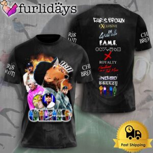 Chris Brown Exclusive Graffiti Fame All Over Print T-Shirt