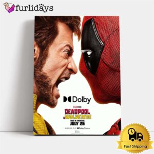Deadpool And Wolverine 2024 Movie Discover It At Dolby Cinema Poster Canvas