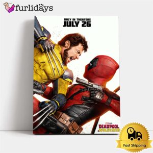 Deadpool And Wolverine 2024 Movie Poster Canvas