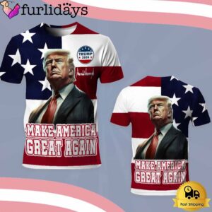 Donald Trump 2024 Make America Great Again All Over Print T-Shirt