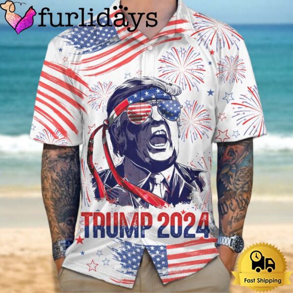 Donald Trump Independence Day 2024 Hawaiian Shirt