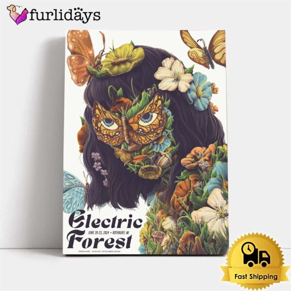 Electric Forest Rothbury, MI June 20-23 2024 Poster Canvas