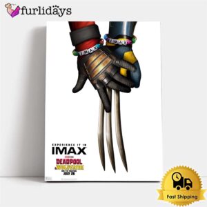 Experience It In Imax Deadpool And Wolverine Movie 2024 Poster Canvas