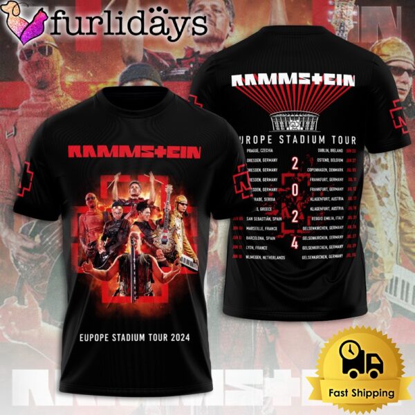 Exploding Europe With Rammstein In 2024 All Over Print T-Shirt