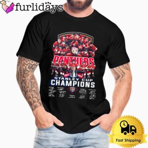 Florida Panthers 2024 Stanley Cup Champions Signature T Shirt