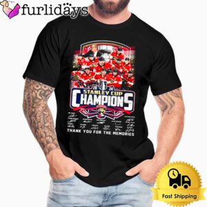 Florida Panthers 2024 Stanley Cup Champions Thank You For The Memories T Shirt