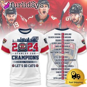 Florida Panthers Stanley Cup Champions Big Win 2024 All Over Print T-Shirt