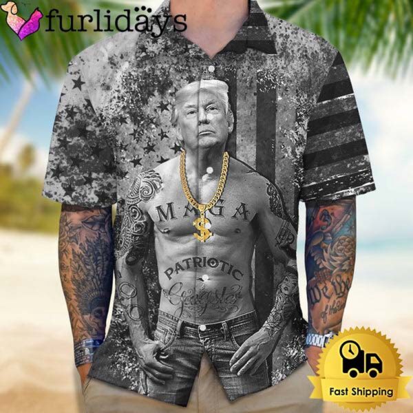 Funny Donald Trump Gangters Hawaiian Shirt