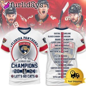 Glory Florida Panthers Stanley Cup Champions 2024 All Over Print T-Shirt