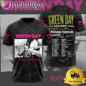 Green Day 2024 The Saviors Tour All Over Print T-Shirt