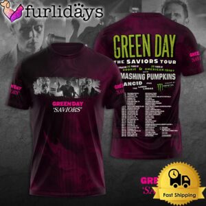 Green Day Saviors Tour 2024 All Over Print T-Shirt
