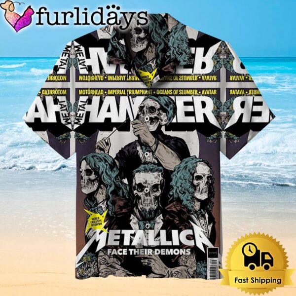 I Love Rock Music Metallica Hawaiian Shirt