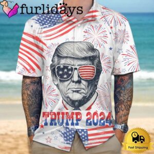 Independence Day American Donald Trump 2024 Hawaiian Shirt