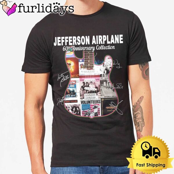 Jefferson Airplane 60th Anniversary Collection Signatures Unisex T-Shirt