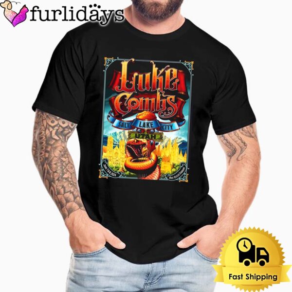 Luke Combs Two Concert On July 7 And 8 In Salt Lake City Utah At Rice Eccles Stadium Unisex T-Shirt