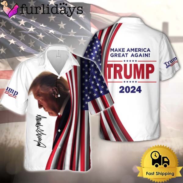 Make America Great Again Donald Trump 2024 Signature Hawaiian Shirt
