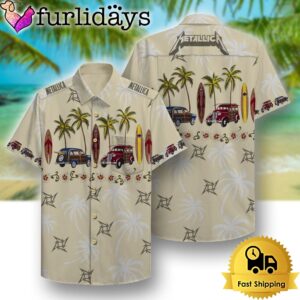 Metallica Beach Pattern Hawaiian Shirt