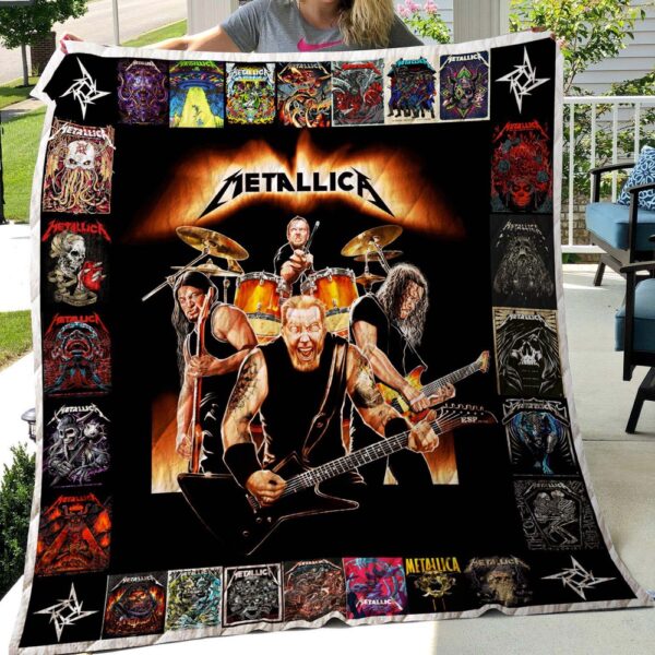 Metallica Passion And Music Quilt Blanket For Fans