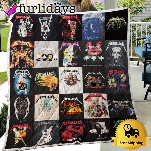 Metallica Icons Of A Generation Quilt Blankets